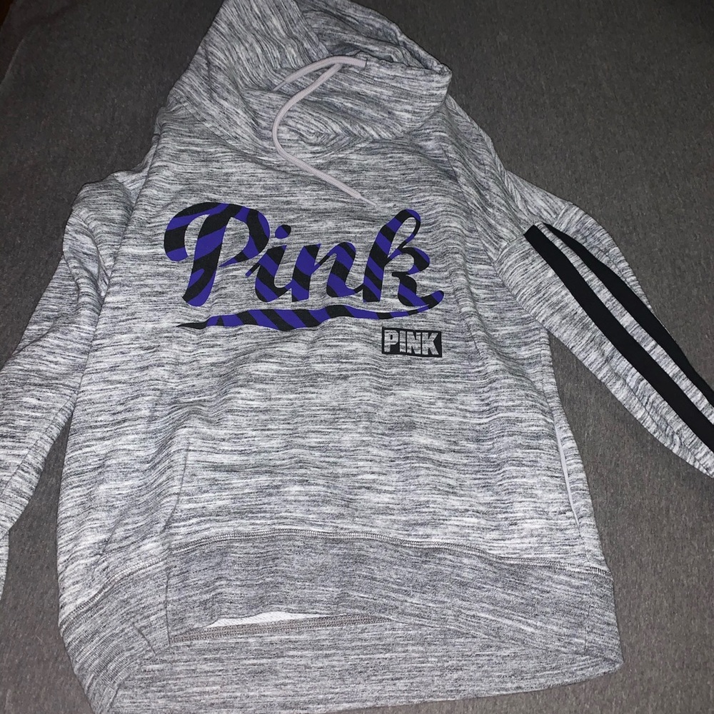 Pink logo pullover